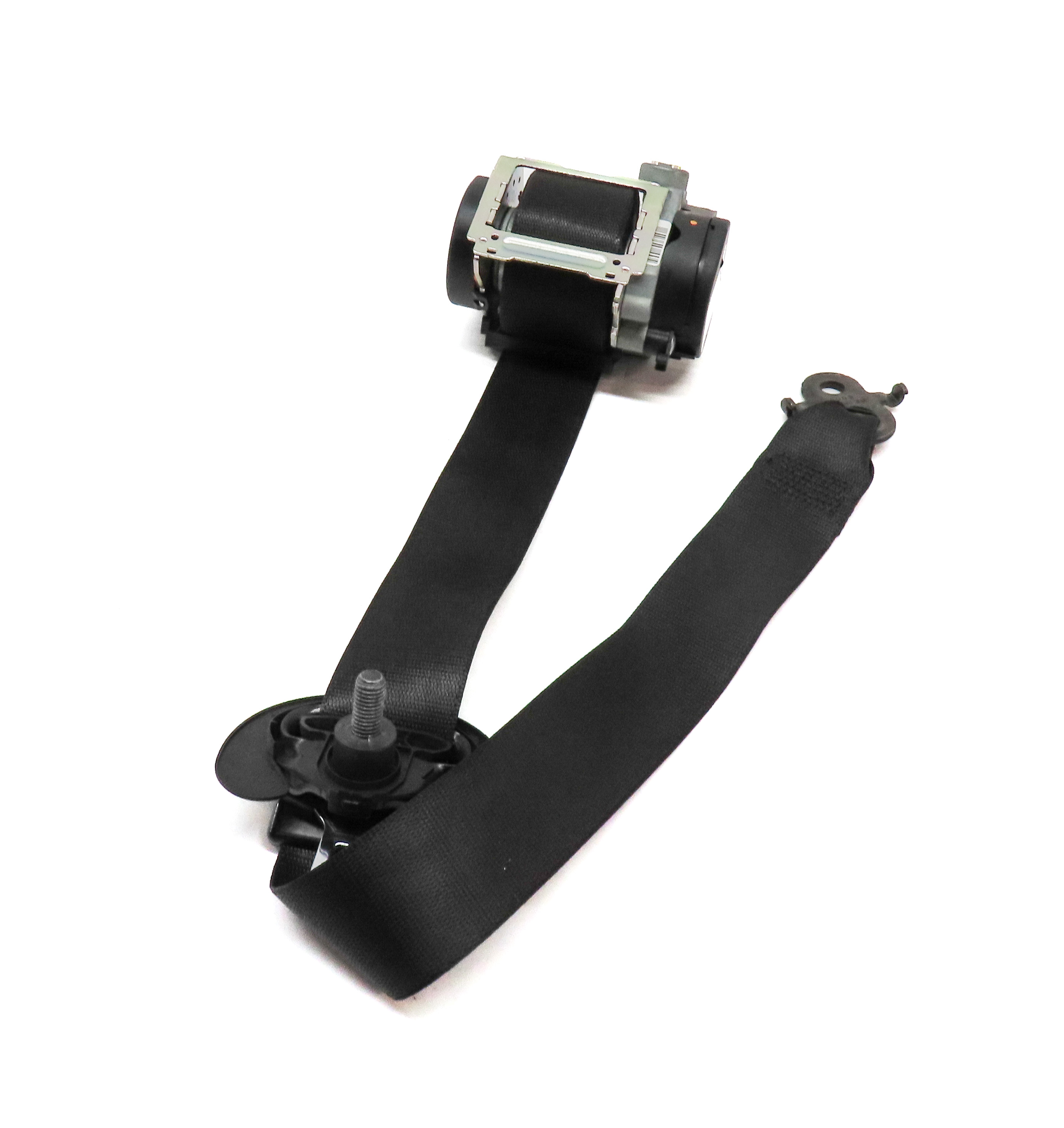 10-17 BMW 535iGT 550iGT (F07) RIGHT FRONT PASSENGER SEATBELT RETRACTOR (BLACK) — exact item pictured